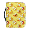 Crazy Emoji Pattern Print Leather Bible Cover