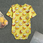 Crazy Emoji Pattern Print Men's Bodysuit