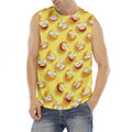 Crazy Emoji Pattern Print Men's Fitness Tank Top