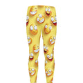 Crazy Emoji Pattern Print Men's Leggings