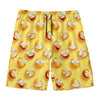 Crazy Emoji Pattern Print Men's Swim Trunks