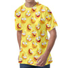 Crazy Emoji Pattern Print Men's Velvet T-Shirt