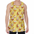 Crazy Emoji Pattern Print Men's Velvet Tank Top