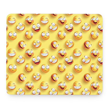 Crazy Emoji Pattern Print Mouse Pad