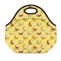 Crazy Emoji Pattern Print Neoprene Lunch Bag