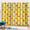 Crazy Emoji Pattern Print Pencil Pleat Curtains