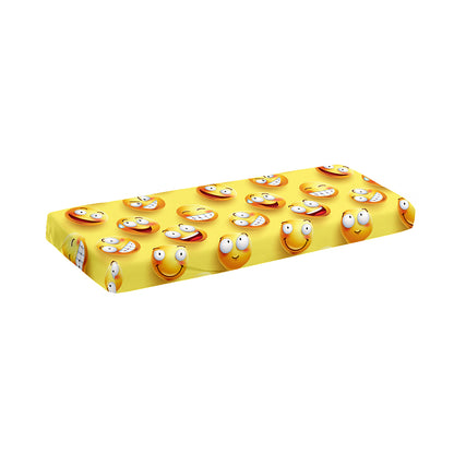 Crazy Emoji Pattern Print Piano Keyboard Cover