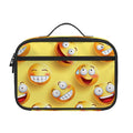 Crazy Emoji Pattern Print Portable Lunch Bag