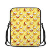 Crazy Emoji Pattern Print Rectangular Crossbody Bag