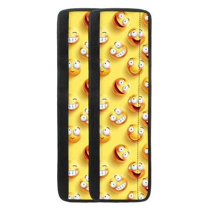 Crazy Emoji Pattern Print Refrigerator Handle Covers