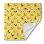 Crazy Emoji Pattern Print Silk Bandana