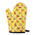 Crazy Emoji Pattern Print Single Oven Mitt