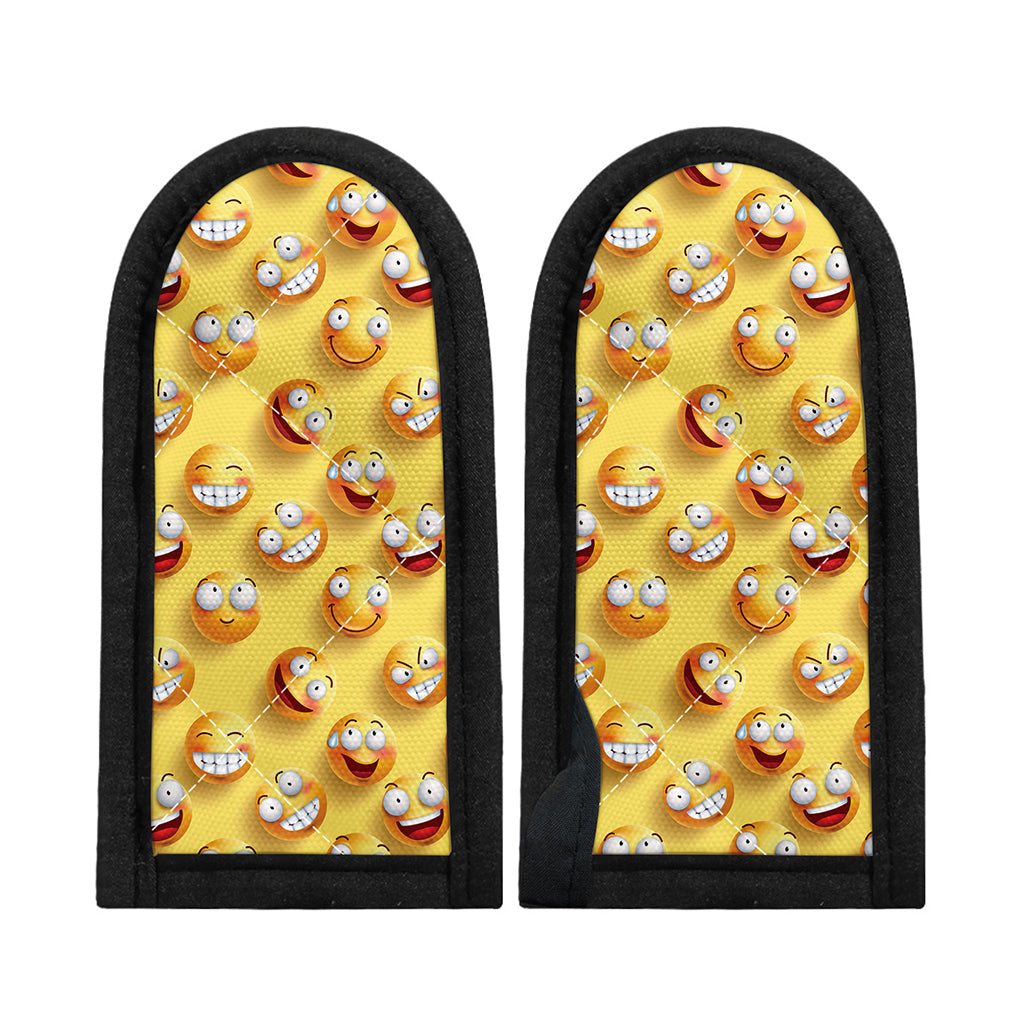 Crazy Emoji Pattern Print Skillet Handle Cover