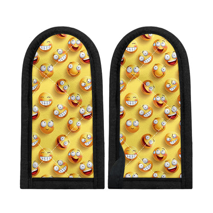 Crazy Emoji Pattern Print Skillet Handle Cover