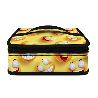 Crazy Emoji Pattern Print Small Lunch Bag