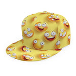 Crazy Emoji Pattern Print Snapback Cap