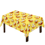 Crazy Emoji Pattern Print Tablecloth