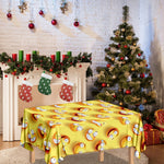 Crazy Emoji Pattern Print Tablecloth