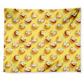 Crazy Emoji Pattern Print Tapestry