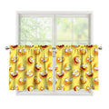 Crazy Emoji Pattern Print Tier Curtains