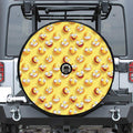 Crazy Emoji Pattern Print Tire Cover With Camera Hole