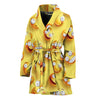 Crazy Emoji Pattern Print Women's Bathrobe