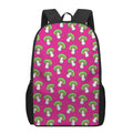 Crazy Mushroom Pattern Print 17 Inch Backpack