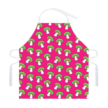 Crazy Mushroom Pattern Print Adjustable Apron