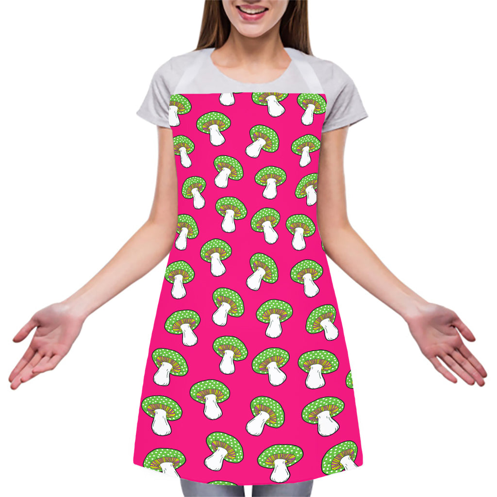 Crazy Mushroom Pattern Print Adjustable Apron