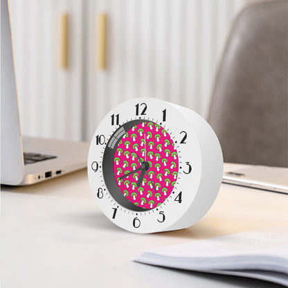 Crazy Mushroom Pattern Print Alarm Clock