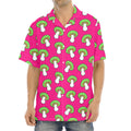 Crazy Mushroom Pattern Print Aloha Shirt