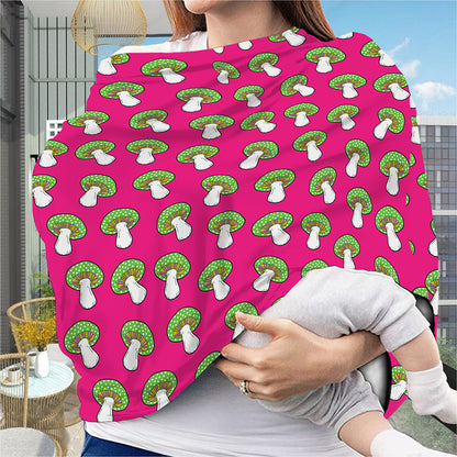 Crazy Mushroom Pattern Print Baby Seat Cover
