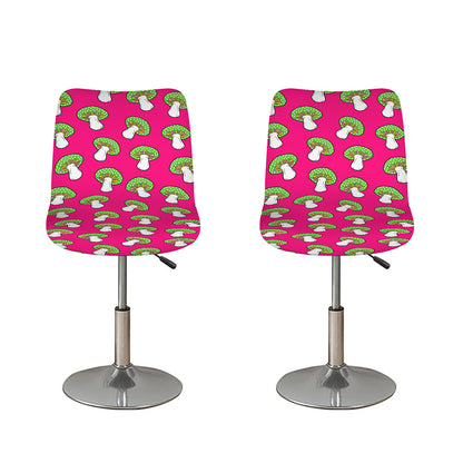 Crazy Mushroom Pattern Print Bar Stool Covers