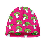Crazy Mushroom Pattern Print Beanie