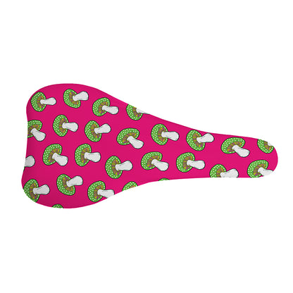 Crazy Mushroom Pattern Print Bicycle Seat Cover