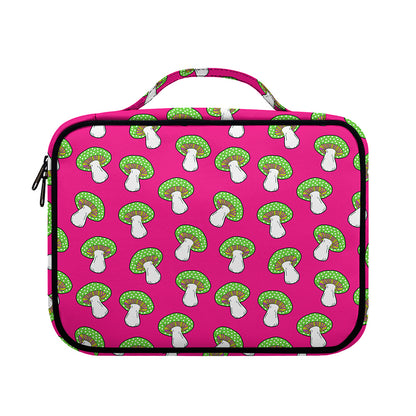 Crazy Mushroom Pattern Print Briefcase Bible Bag