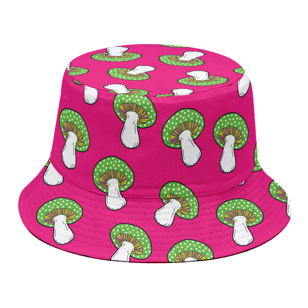 Crazy Mushroom Pattern Print Bucket Hat