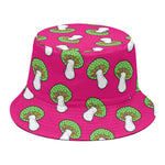 Crazy Mushroom Pattern Print Bucket Hat