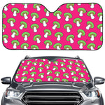 Crazy Mushroom Pattern Print Car Windshield Sun Shade