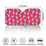 Crazy Mushroom Pattern Print Car Windshield Sun Shade