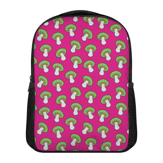 Crazy Mushroom Pattern Print Casual Backpack