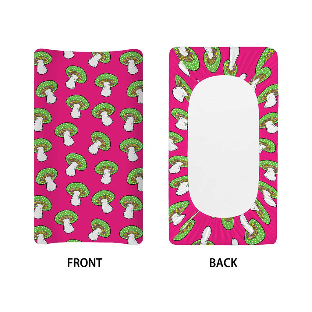 Crazy Mushroom Pattern Print Changing Pad Cover