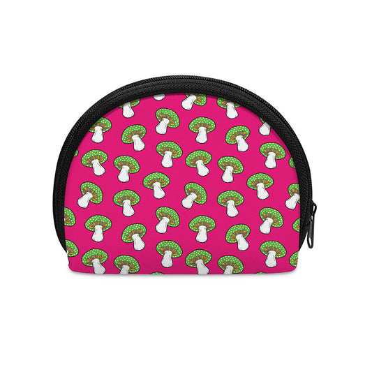 Crazy Mushroom Pattern Print Coin Purse