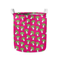 Crazy Mushroom Pattern Print Collapsible Laundry Basket