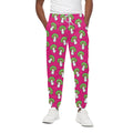 Crazy Mushroom Pattern Print Cotton Sweatpants