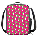 Crazy Mushroom Pattern Print Crossbody Lunch Bag