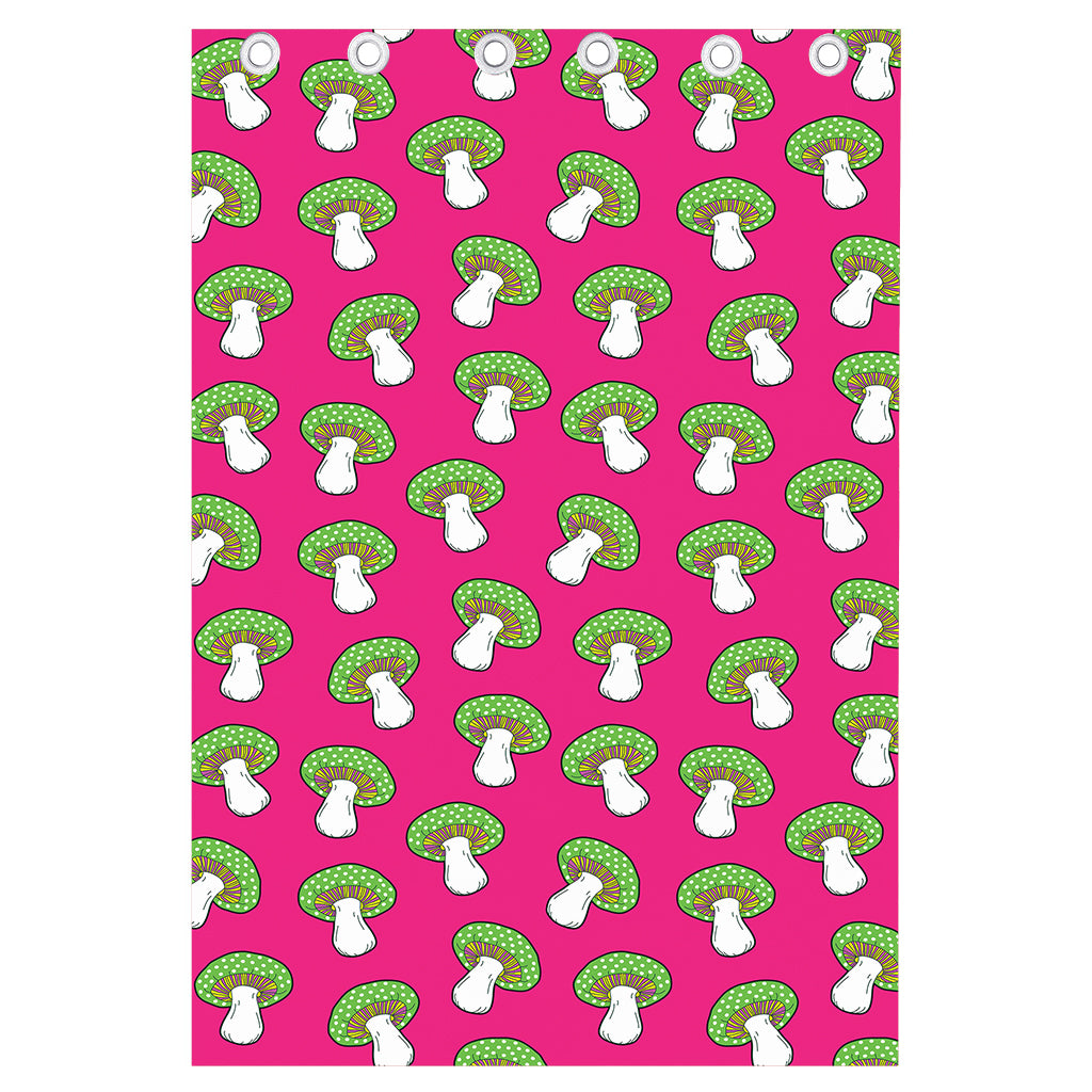 Crazy Mushroom Pattern Print Curtain