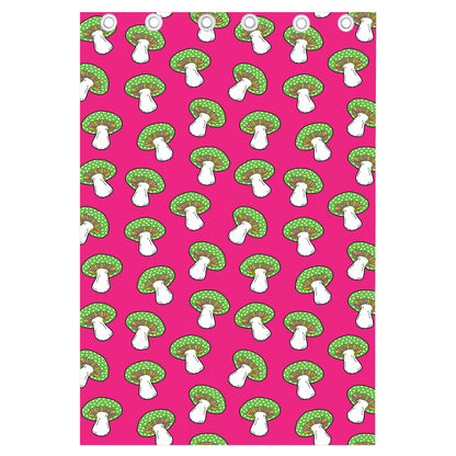 Crazy Mushroom Pattern Print Curtain