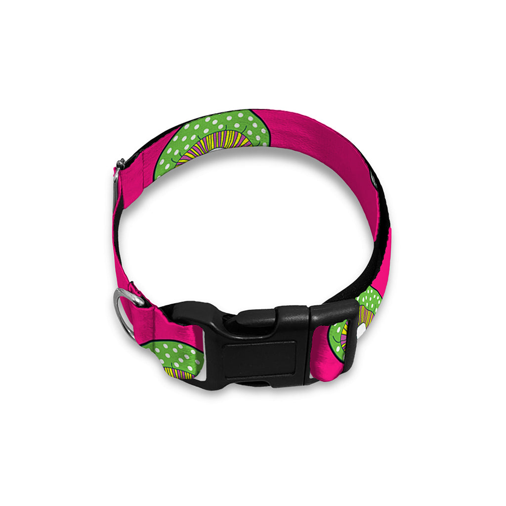 Crazy Mushroom Pattern Print Dog Collar