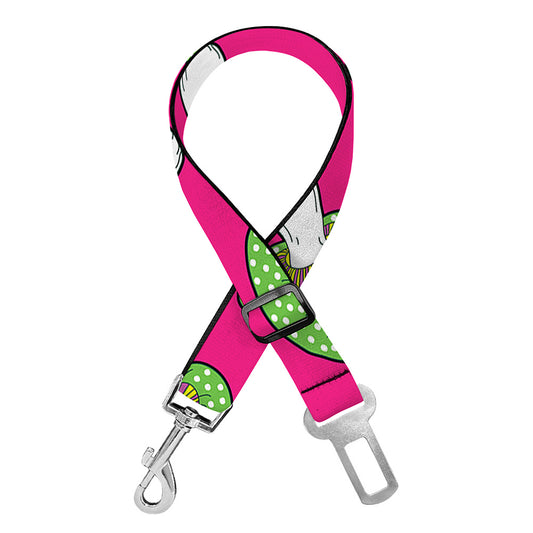 Crazy Mushroom Pattern Print Dog Seat Belt